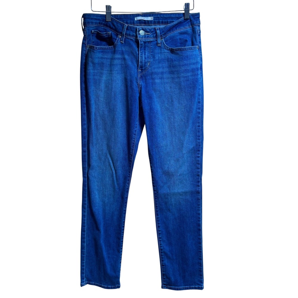 Levi Strauss 712 Slim Jeans Women Blue Denim Medium Wash Size 31‎ #863